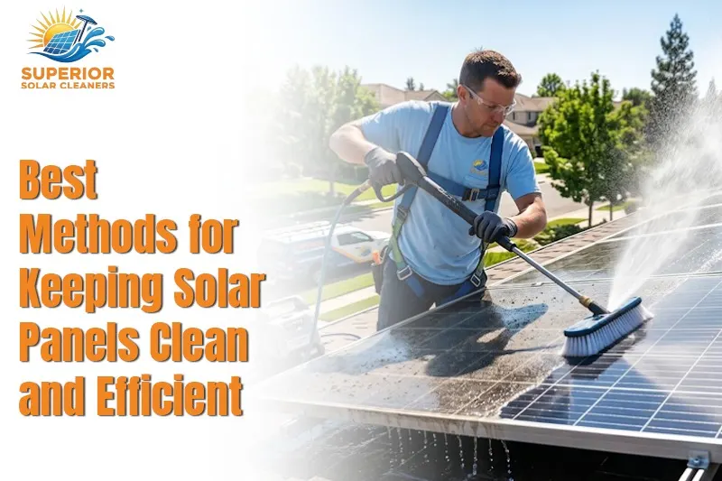 Best Methods for Keeping Solar Panels Clean and Efficient