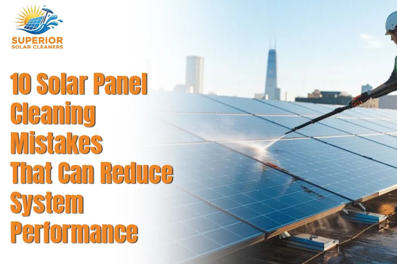 10 Solar Panel Cleaning Mistakes That Can Reduce System Performance
